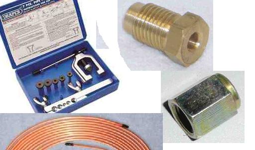 BRAKE PIPE FLARING KIT DO YOUR OWN CLUTCH ON YOUR MG WITH THIS ALSO UNIONS AND 1/4 INCH PIPE FUCK GREASE MONKEYS ROBBING YOUR CASH
